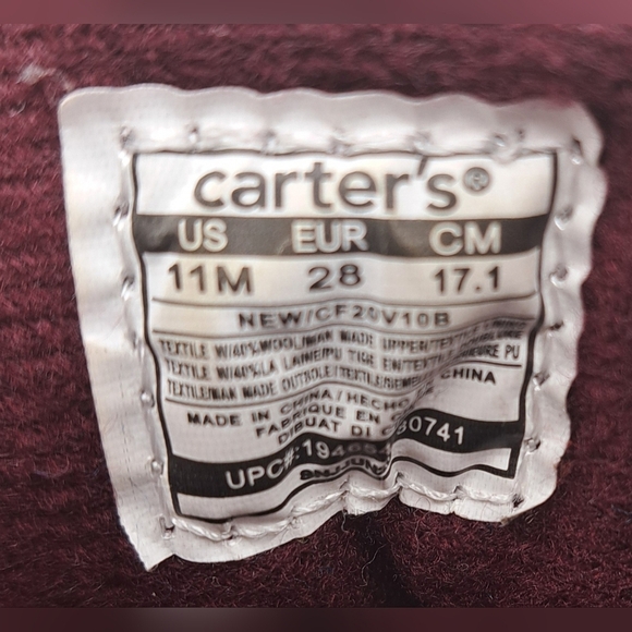 Little kids Carter's Boots navy blue & gray size 11M - Picture 12 of 12